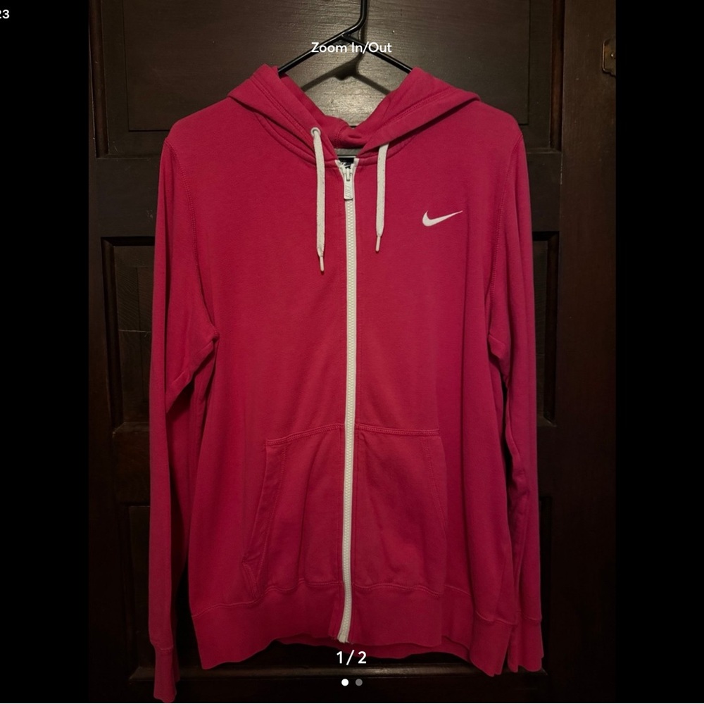 Nike Fuchsia and Gray Hoodie